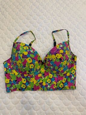 Morbid Threads Vintage Y2K Floral Corset 36DD